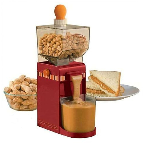 Máquina eléctrica for Hacer Mantequilla de Cacahuete, 500 ml, trituradora de Mantequilla de Cacahuete, Pasta de sésamo, for Uso doméstico y de Cocina, for maíz, anacardos y avellanas