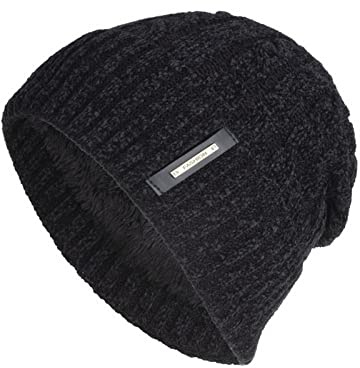 Generiska vintermössor unisex stickade mössor skyddshuvuden varm utomhus stickad mössa män vinter, svart, one size