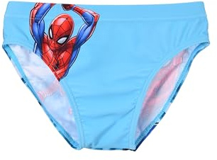 Marvel Costume da Bagno Slip Spider-Man per Bambini e Ragazzi, Rosso e Blu