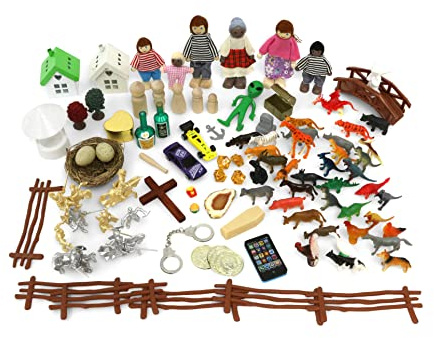 Sandtray Play Therapy Basic Starter Kit - 100+ Pezzi