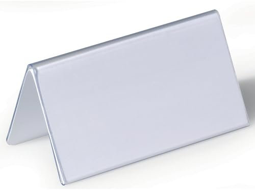DURABLE | Tischnamensschild aus Hartfolie | Dachform | HxB 52/104 x 100 mm | VE 75 Stk