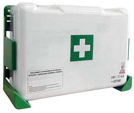 Pk-Mot AZ - Cassetta per pronto soccorso, colore: bianco, 8 x 25 x 17 cm