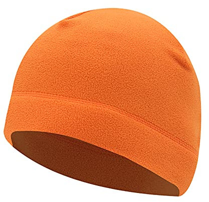 Domybest Mütze für Herren und Damen, Wintermütze für Radsport, Wintersport, Sportmütze im Freien, Schnitt, leicht, für Camping, Bergsteigen, Radfahren, Laufen, Skifahren, Orange, One size