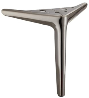 ETOPARS Möbelben metall triangel fötter ersättning för skåp byrå soffa stol arbetsbänk, förpackning med 2 (pistol svart, 15 cm)