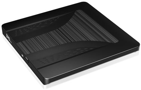 JBonest Schlank Externes CD DVD Laufwerk USB 3.0 Typ-C, Extern Portable CD DVD +/-RW Brenner, Schnelle Datenübertragung für Laptop, Desktop, MacBook, Win11/10/8/7/XP, Linux, Mac OS, Vista