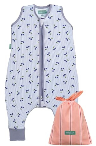molis&co - Gigoteuse été - Gigoteuse Bébé Tog 0,5-100% Coton (Oeko-TEX) - Coton Turbulette Longueur Ajustable (90-100 cm) pour Garçon en Fille - Cherries