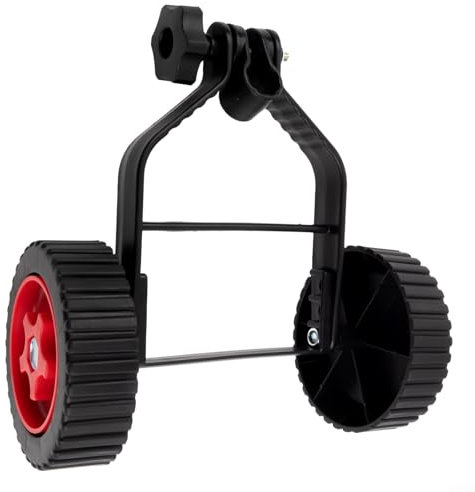 Roulettes de support réglables pour débroussailleuse - Facile à installer (1 pièce)