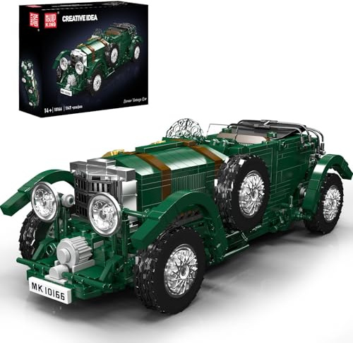 Mould King 10166 Classic Cars Building Set, Vintage Classic Car Model Building Blocks, Gift for Teens 14+ & Adult Collectors (1147 PCS, Static Version)