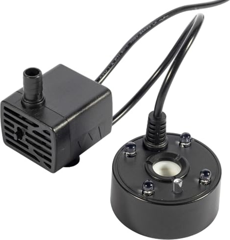 Ultraljudsdimgenerator, akvarium dimgenerator - damm mister mist maker maskin - ultraljudsnebulisator med LED-lampor, damm dimma, mister maskin