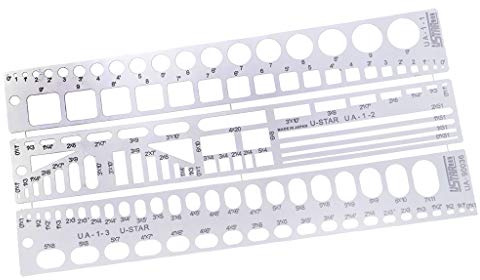 Craft Tool Scribing Panel Rivet Model Template Engrave Forming Block 5.2x2.4 inch Metal Modeling Tools
