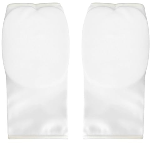 LUMINFLY Karate MMA Hand Pad, Youth Martial Arts Hand Protection, White, Breathable, 7.9 X 3.94 in / 20 X 10 Cm