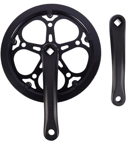 Toyvian Guarnitura 52 Denti 170Mm Braccio Manovella per Bicicletta Singola velocità Accessori per Mountain Bike Fuoristrada