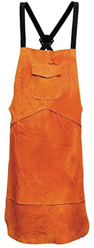 1x Tablier de soudure en cuir résistant avec poche, sécurité de protection vêtements de travail, soudeur, carpenter, forgeron, jardinage travail protéger vêtements