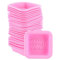 25Pcs Homemade Soap Mould Set, Reusable Rectangle Silicone Soap Molds Cake Baking Pans Ice Cube Trays Soap Making Supplies for DIY Making Soap Candle and Baking Cake Bread(Pink)