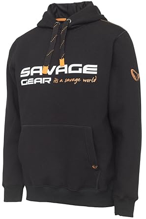 Savage Gear Mixte Cosmo Hoodie Sweatshirt, Encre Noire, L EU
