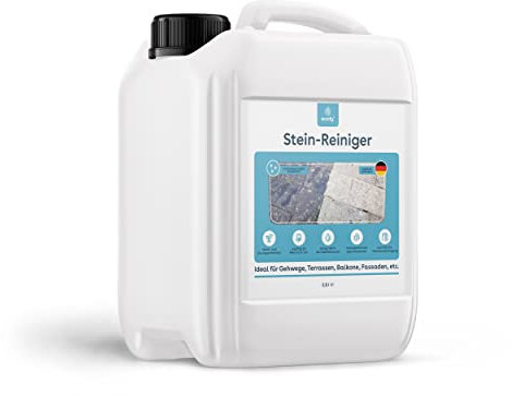 eco:fy Stein und Platten Intensivreiniger Steinreiniger Reiniger Chlorfrei Säurefrei Wege Terrassen Beton Fließen Schmutzentferner (2,5 Liter)