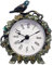 Ownant Tischuhr Vintage Tischuhren Retro Vintage Standuhr Wohnzimmer Kaminuhr Tischuhr Vintage Leise Wecker (Kleiner Vogel)