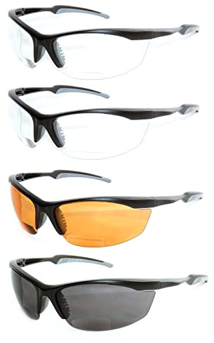 ARMITAGE 4 Pairs Safety Bifocal Glasses AMB-610777 Assorted Colors (+1.50)