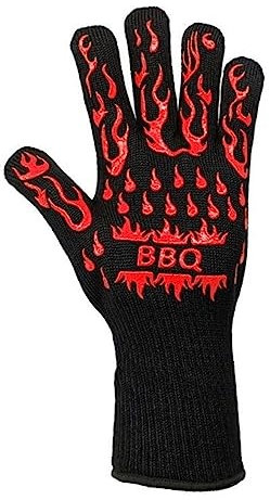 Guanti da barbecue Guanti resistenti al calore Guanti da forno a microonde da cucina 500 800 gradi Guanti da barbecue ignifughi e antiscivolo