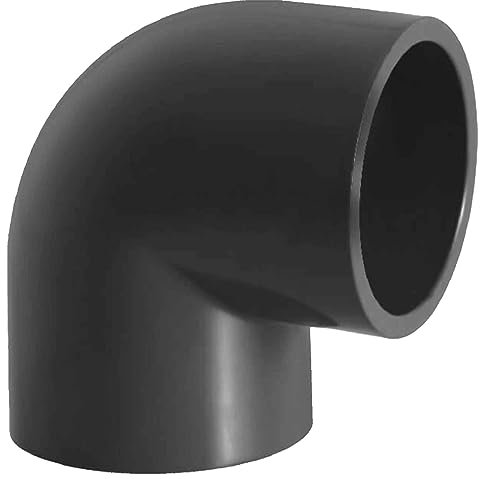 Klebe Fitting Winkel 90° Grad aus Kunststoff für 32mm PVC Rohr Außendurchmesser i-i 2 Muffen Anschlüsse zum Verkleben Druck PN16 Bar Verbinder Stück Bogen Kupplung