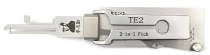 LiShi TE2 2-in-1 Dietrich und Decoder für Gainsborough für TESA-Schlösser, Zivilschlösser und Schlüsselleser, professionelles Schlosser-Werkzeug