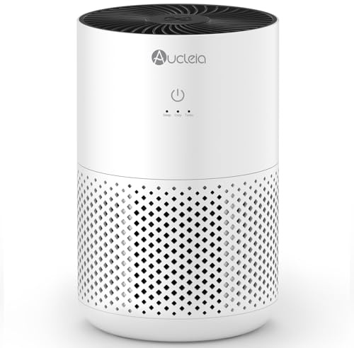 Aucleia Air Purifiers for Home Pets, Air Cleaner for Bedroom, White