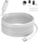 Micro USB Cable 5M, Power extension Cable Compatible with Mi 360°Home Camera 2K Pro/Smart Camera C300,EZVIZ,Wyze Cam,Blink,Eufy,extra long Micro USB Power Charging Cord for Security Cameras,White