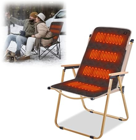 Tefola Almohadilla calefactora, 45 x 90 cm, almohadillas de calor eléctricas con 4 zonas de calefacción, 3 niveles de temperatura, cojín de asiento térmico para respaldo, manta calentadora de asiento