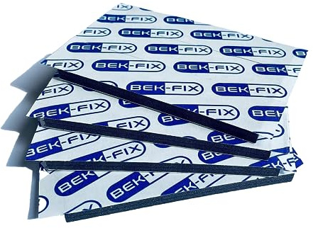 BEK-FIX® 12 Number Plate Double Sided Foam Adhesive Fixing Pads Sticky Pads 6mm Oversized