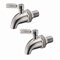 FZHLR 2 Pieces Sus 304 Stainless Steel Brew Beer Faucet Coffee Tap Keg Fermenter Fridge Kegerator Stainless Steel