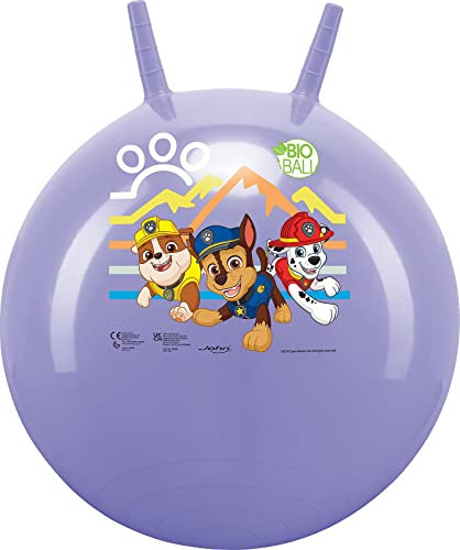 John Bio Sprungball Hüpfball Paw Patrol lila für Kinder 45 cm Durchmesser 1 Stück