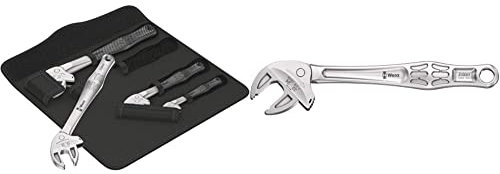 Wera 6004 Joker 4 Set 1 & XXL Self-Setting Spanner, 7-19 mm (1/4-3/4) & 24-32 mm (15/16-1 1/4), 4 Pieces, Wrench Set