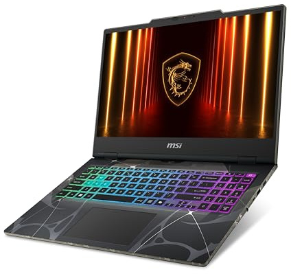 MSI Cyborg 15 Gaming Laptop| Intel Core™ 7 240H | NVIDIA GeForce RTX 5060 | 15.6'' FHD 144Hz Screen |16GB DDR5 RAM | 1TB SSD | Windows 11 Home | Translucent Black