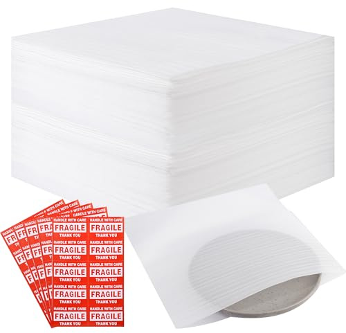 YIYIZI Skumförpackningsmaterial 100 st Pärlskumspåsar, 30×30 Cm Bubbelplast För Flytt, Med Etiketter, Perfekt För Kartonger, Lådor, Servis, Glas Och Flaskor