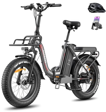Fafrees Bicicletta elettrica elettrica da 20 x 4,0 pollici, F20 Max, upgrade, batteria da 48 V, 30 Ah, portata 200 km, Fatbike 25 km/h, ebike da uomo e da donna, pedelec a 7 marce per adulti (casco