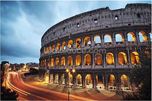 Carta Da Parati Naturale Personalizzata Il Colosseo, Roma, Carta Da Parati 3D Paesaggio Per Soggiorno Camera Da Letto Cucina Sfondo Muro Carta Da Parati,300 * 210Cm