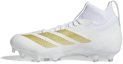 Adidas Mens Adizero Impact+ Premier Football, White/Gold Metallic/White, 16 Women/15 Men