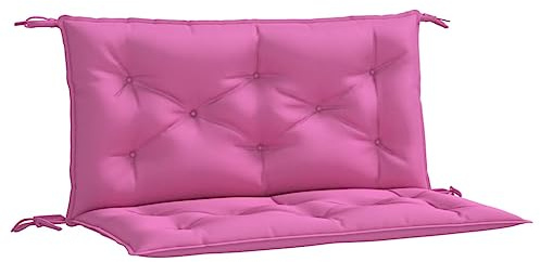 vidaXL Cuscini per Panca da Giardino 2 pz Rosa 100x50x7 cm in Tessuto