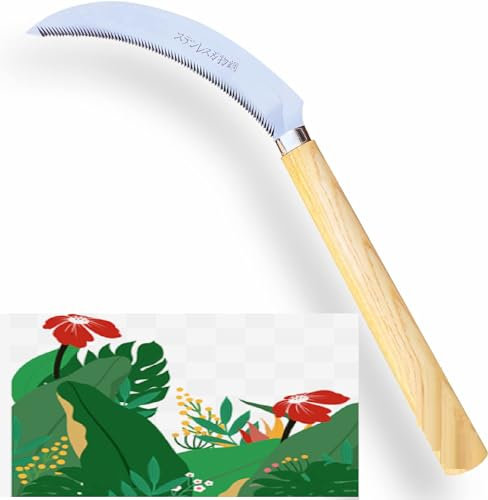 KEAAN Herramientas de deshierbe de azada de hierba para jardín, herramienta de mano para eliminar malas hierbas, hoja de acero inoxidable muy afilada (JinTian) (negro- wugang)