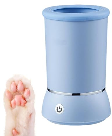 Pfotenreiniger Für Hunde, Tragbare Hundepfoten Reiniger, Automatische Hundepfotenwaschmaschine, Pfotenpflege Hunde Mit Weichen Silikonborsten Funktioniert Für Alle Hundegrößen Haustiere Fuß Reinigung