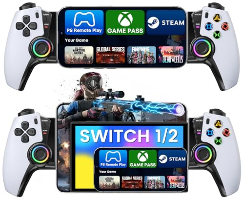 HASACOOL Handy-Controller Bluetooth für Smartphone & Switch