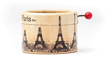 Genérico Caja de Música de Manivela Torre Eiffel – La Vie en Rose | Regalo Original Vintage con Diseño Parisino.