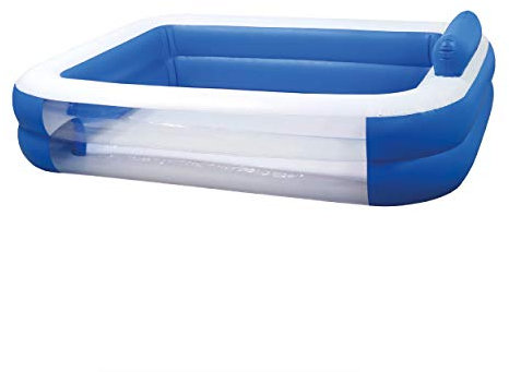 TP Toys Large 6.4ft x 4.7ft Paddling Pool for Kids Ages 3+. Paddling Pool for Garden and Family Fun. 1.95m x 1.45m x 0.4m. Splash and Water Play for Kids.