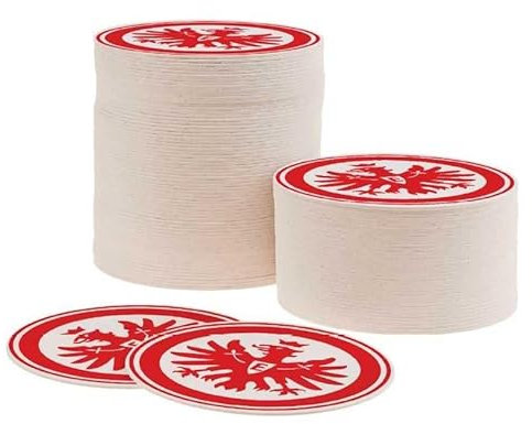 Eintracht Frankfurt Bierdeckel 50er Set Untersetzer SGE, mehrfarbig