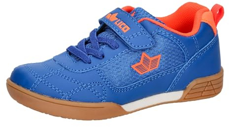 Lico Unisex Kinder Bernie V Hallenturnschuhe, Blau Orange, 35 EU