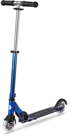 Micro Mobility Micro Sprite mit LED Rollen, Höhenverstellbar, ab 5-10 Jahren in der Farbe Perlglanz-Neochrom-Blau, SA0293