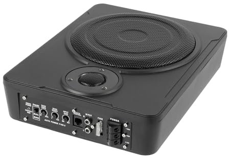 MACOJUCHI Subwoofer con Amplificador Incorporado de 8 Pulgadas para Coche, 200w, Negro