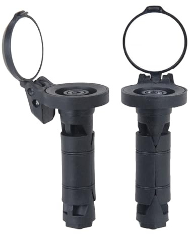 Cycling Handlebar Mirror - 1 Pair Wide Angle Convex Lens, Bar End Rear View Mirrors, Protective Cover Bike Mirrors | Safe Cycling Mirror For Urban Road Travel Commuting Adventure Recreation Use