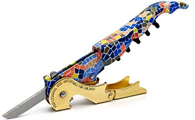 Pulltap's Genuine Trencadis 900 Waiter's Corkscrew – Double-Hinged Wine Key with Sliding Foil Cutter – Patented Design – Made in Spain – Trencadis