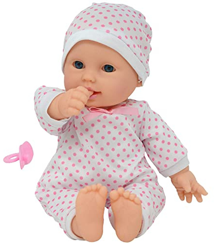 11 inch Soft Body Boy Baby Doll in Gift Box - Doll Pacifier Included -Toy Dolls for Boys and Toddlers (Caucasian)